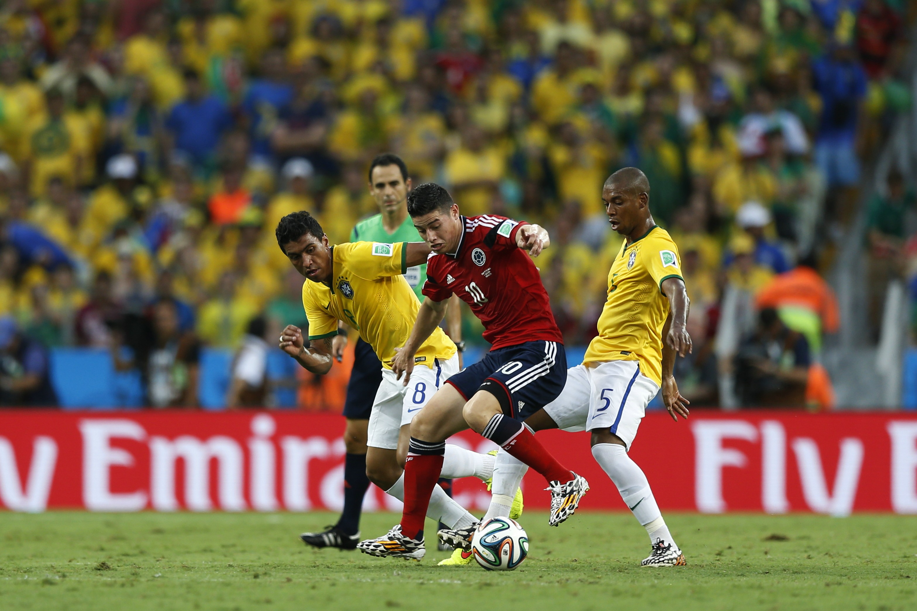 14 7 4 ブラジルw杯決勝tラウンド8 ブラジル 2 1 コロンビア サッカーキング