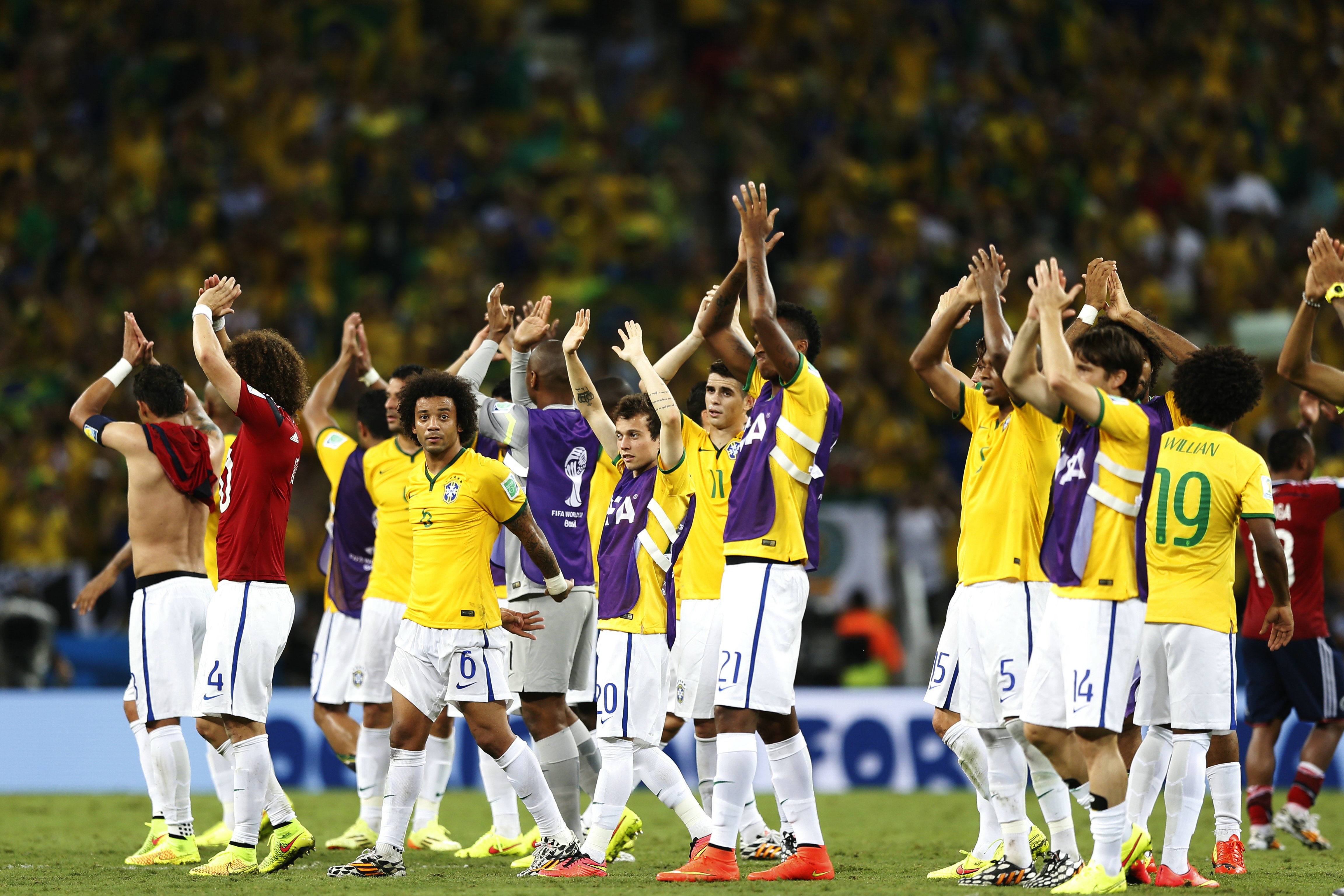 14 7 4 ブラジルw杯決勝tラウンド8 ブラジル 2 1 コロンビア サッカーキング