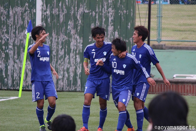 青山学院大 日大相手に伊藤光輝のゴールで後期初の完封勝利 関東大学リーグ2部第17節 サッカーキング