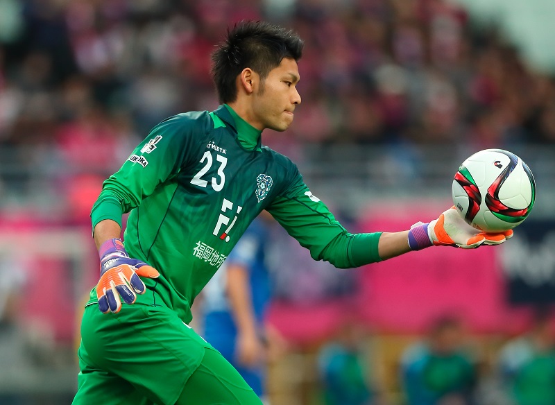 柏 福岡に期限付き移籍していたu23代表候補gk中村が復帰 サッカーキング