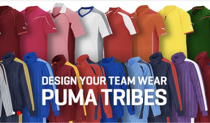 オリジナルユニフォームオーダーサービス Puma Tribes がスマホに最適化されたシミュレーションサイトを発表 サッカーキング