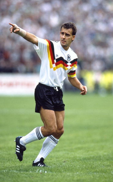 BT Sport, Football, pic: 6th September 1989, Friendly International in Dublin, Republic of Ireland 1 v West Germany 1, Pierre Littbarski, West Germany