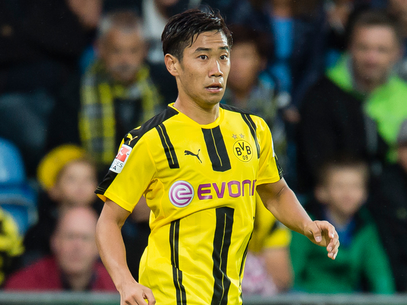 先発メンバーに名を連ねた香川　[写真]＝Borussia Dortmund/Getty Images