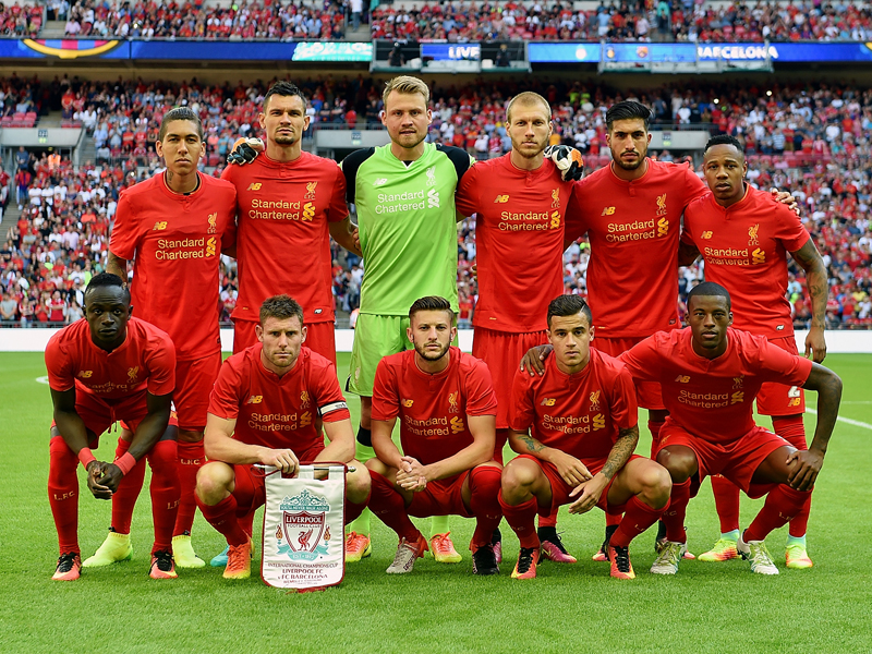 リヴァプールの先発メンバー　[写真]＝Liverpool FC via Getty Images