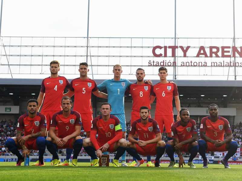 イングランドの先発メンバー　[写真]＝The FA via Getty Images