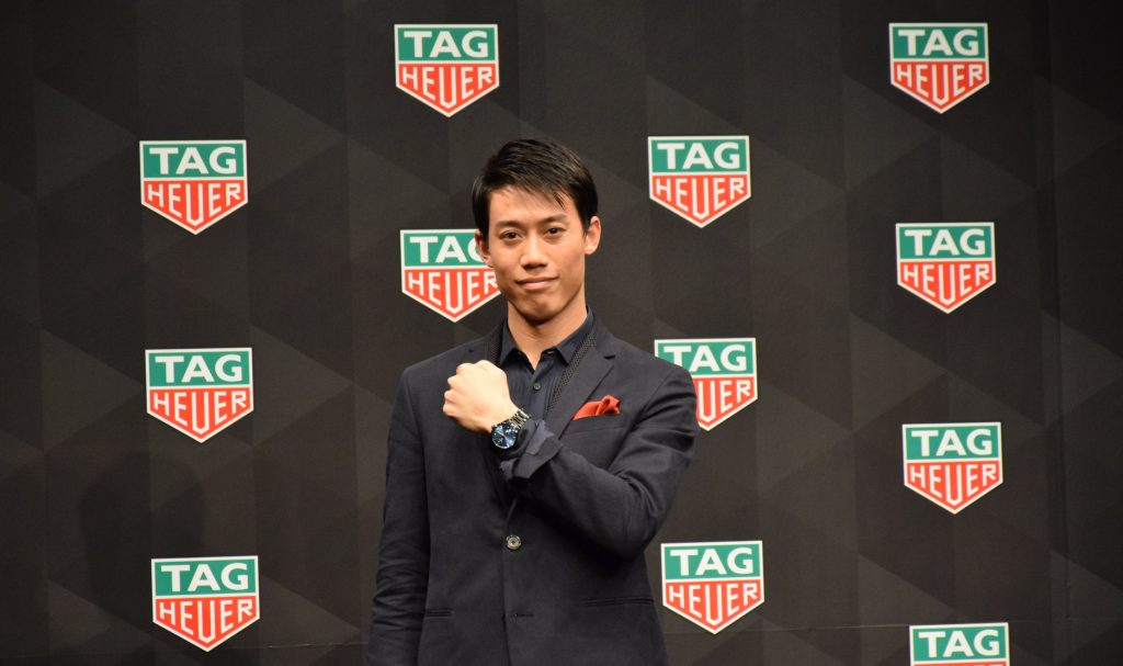 タグ・ホイヤー主催のプレスイベントに錦織圭が登場した