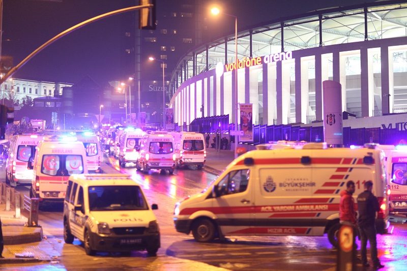 トルコのスタジアム付近で自爆テロか、死者は38名に…155名が病院に搬送
