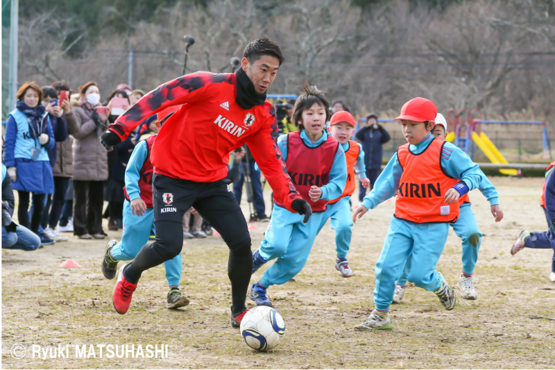 東北のサッカー教室に5年連続で登場の香川真司 僕が元気をもらっている サッカーキング