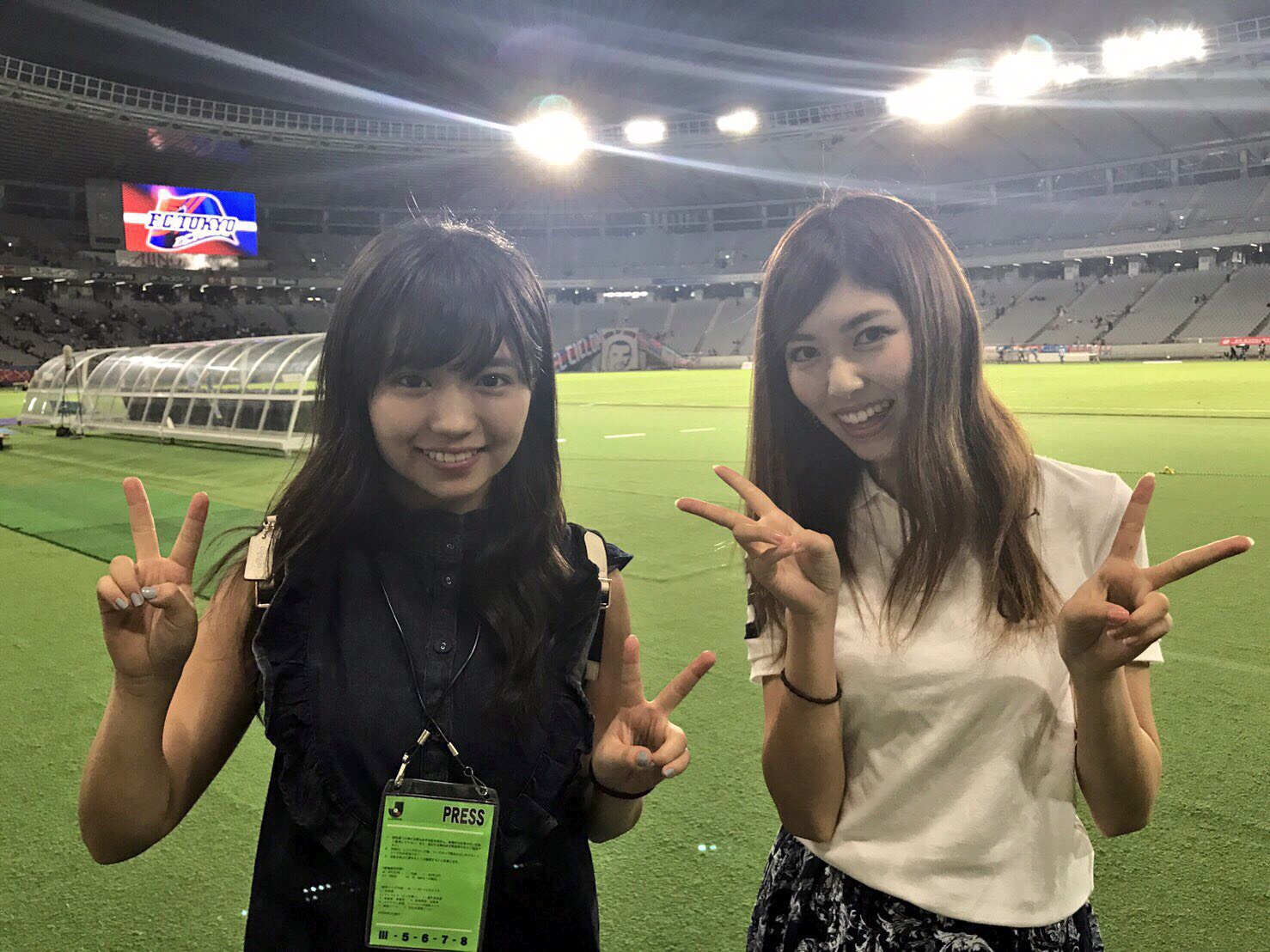 ゆりっぺfc 後輩の大原優乃ちゃんと味スタに行ってきました サッカーキング