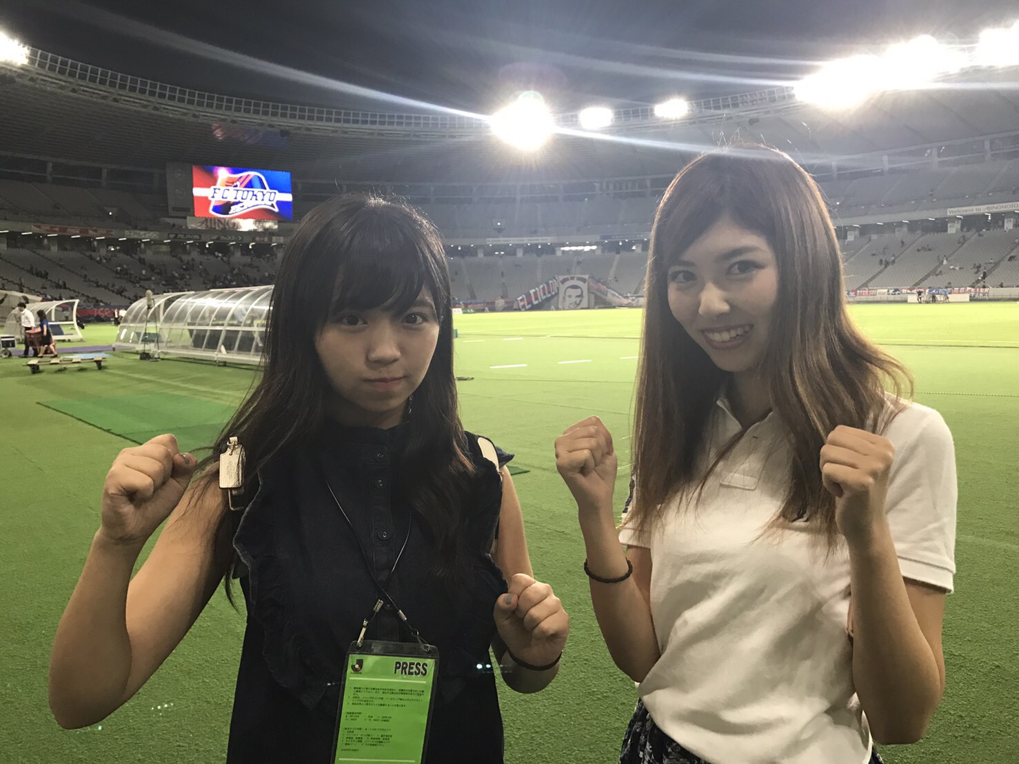 ゆりっぺfc 後輩の大原優乃ちゃんと味スタに行ってきました サッカーキング