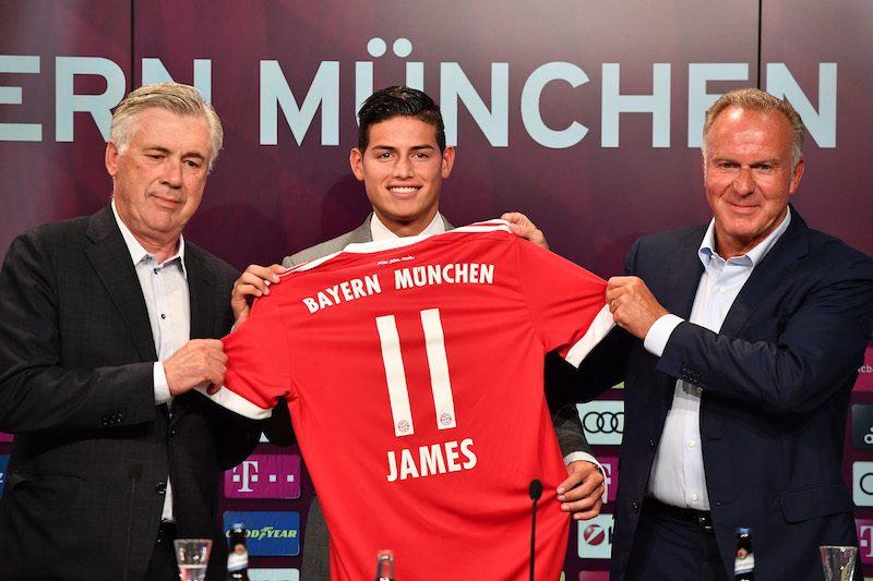 FC Bayern Muenchen Unveils New Signing James Rodriguez