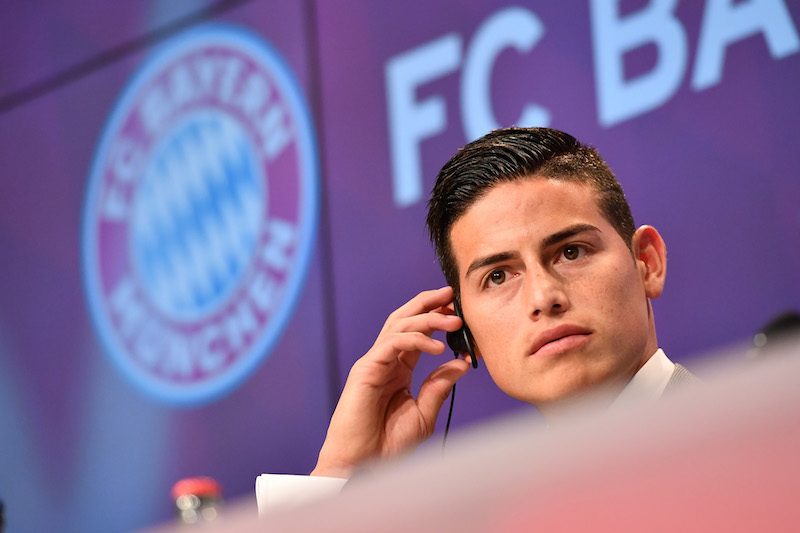 FC Bayern Muenchen Unveils New Signing James Rodriguez