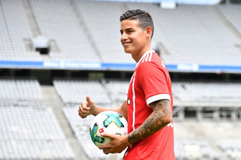 FC Bayern Muenchen Unveils New Signing James Rodriguez