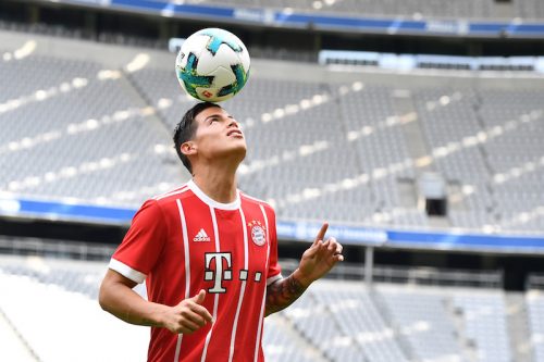 FC Bayern Muenchen Unveils New Signing James Rodriguez