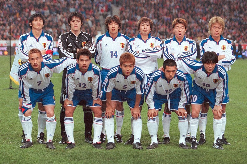 2000年 W杯 サッカー日本代表 アウェイ 白ユニフォーム 風モデル