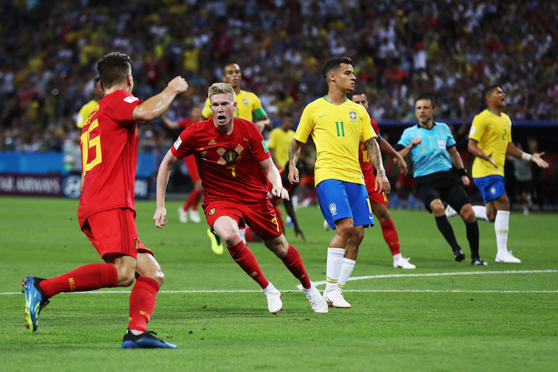 アザール ユニフォーム ベルギー代表 ロシアW杯 準々決勝ブラジル戦