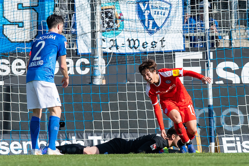 奥川雅也がドイツで大きな一歩 泥臭い初ゴールで 運がついてくる サッカーキング