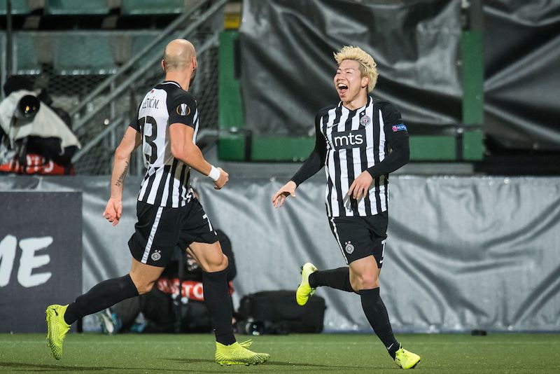 パルチザン浅野拓磨が2試合連続ゴール 先制弾でリーグ4連勝に貢献 サッカーキング