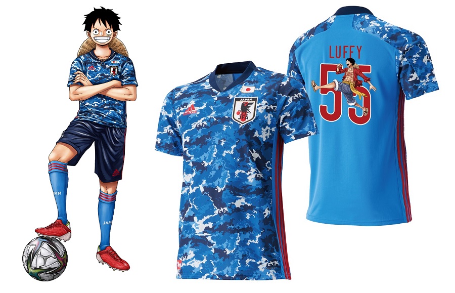 日本代表 One Piece限定ユニの予約受注が開始 ルフィやゾロら8キャラ登場 サッカーキング