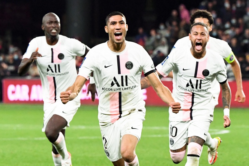 終了間際にハキミが決勝弾 Psg 苦しみながらもメスを下し開幕7連勝 サッカーキング