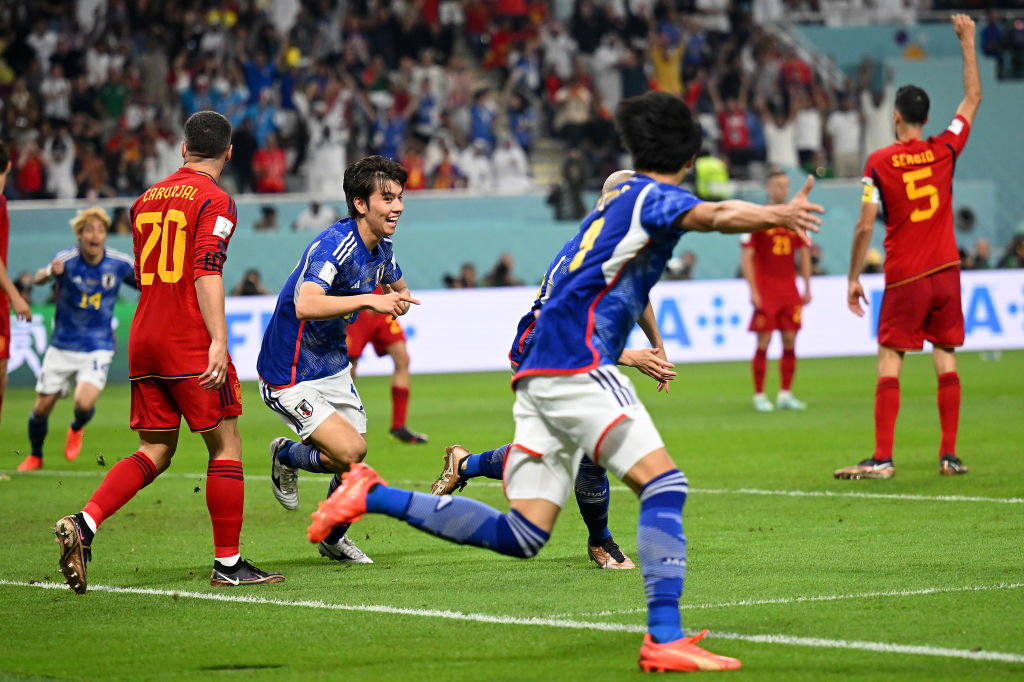 試合ハイライト映像 ワールドカップ W杯 グループe 第3節 日本対スペイン サッカーキング