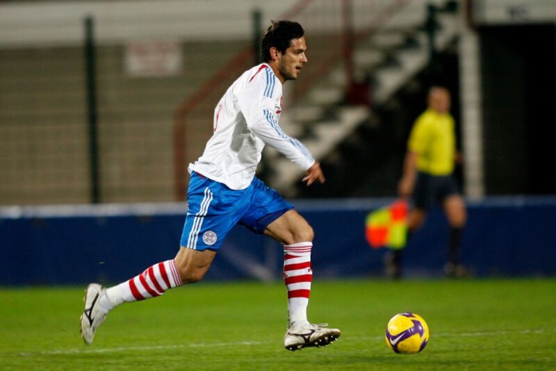 Roque SANTA CRUZ - 13.11.2009 - Qatar / Paraguay - Match Amical - stade Robert Diochon - Rouen,